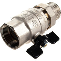 Шаровой полнопроходной кран с американкой STOUT 1 1/4" ВР/НР ручка бабочка SVB-0007-200032 RG00938T5RKQ1V