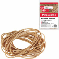 Банковские универсальные резинки BRAUBERG 1000 г 440052