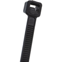 Кабельные хомуты Экопласт 4,8 х 400 мм, цвет черный, 100 шт 45400BL