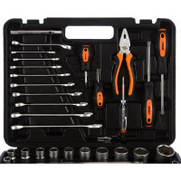 Набор инструмента АвтоDело 1/2" DR 1/4" DR 64 предмета 39860 13418