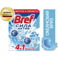 Освежитель BREF Сила-Актив WC твердый 50 г Океанский Бриз 2323204 601237