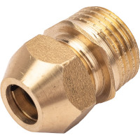 Бочонок Terma 1/2-3/8 лат. с цангой 10 латунь 42150