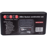Набор инструмента с 6-тигранными головками 29 предметов FORCE 2292
