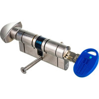 Цилиндровый механизм с вертушкой MOTTURA CP4F363601R 72мм/31+10+31 мат.никель 39455