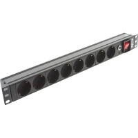 Блок розеток TWT 19 8 шт. Schuko, 10A 250V, без шнура питания  PDU19-10A8P