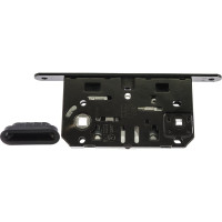 Замок магнитный AGB MEDIANA POLARIS WC, черный, межкомнатный, с ответной планкой B04102 (B05102)