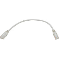 Патч-корд TWT RJ45-RJ45, 4 пары, UTP, категория 5е, 0.3 м, серый, 45-45-0.3-GY