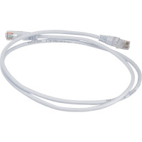 Патч-корд TWT RJ45-RJ45, 4 пары, UTP, категория 5е, 1 м, белый, 45-45-1.0-WH
