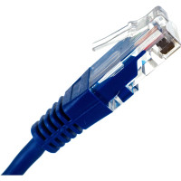 Патч-корд TWT RJ45-RJ45, 4 пары, UTP, категория 5е, 0.5 м, синий, 45-45-0.5-BL