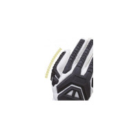 Трикотажные удлиненные перчатки с двойным нитриловым покрытием Delta Plus цвет желтый, р.10 VV911JA10