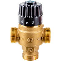Термостатический смесительный клапан STOUT 3/4 НР, 30-65°С, KV 2.3 SVM-0125-236520 RG008TIGH3FUGJ