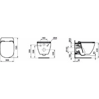 Чаша для унитаза подвесного Ideal Standard Tesi T007901
