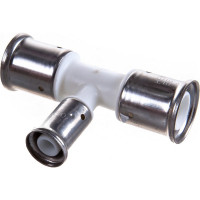 Переходный тройник HENCO уменьшенный в центре, ПВДФ, пресс, 26x16x26, 10PKW-261626