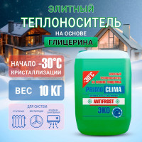 Теплоноситель Глицерин -30C ECO 10 кг, канистра, цвет зеленый Primoclima Antifrost PA -30C ECO 10