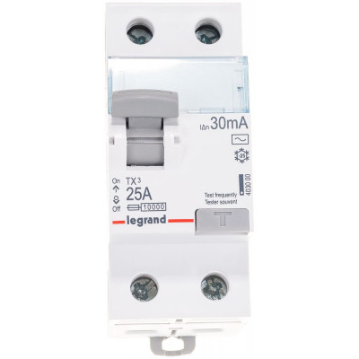 Legrand Выключатель дифференциального тока TX? 2П 25 А тип AC 30 мА 2 модуля 403000
