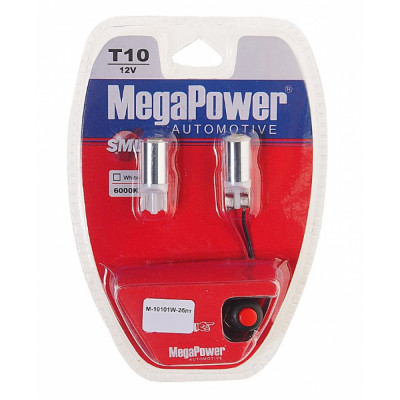 Автолампа Megapower M-10101W-2блт