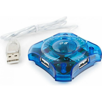 Gembird Концентратор USB 2.0, 4 порта, прозр.корпус, блистер UHB-C224