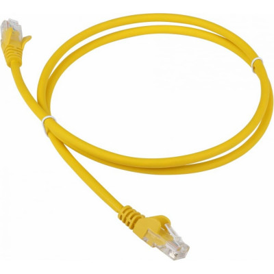 LANMASTER Патч-корд RJ45-RJ45, 4 пары, UTP, категория 6, 1 м, желтый, LSZH, LAN-PC45/U6-1.0-YL