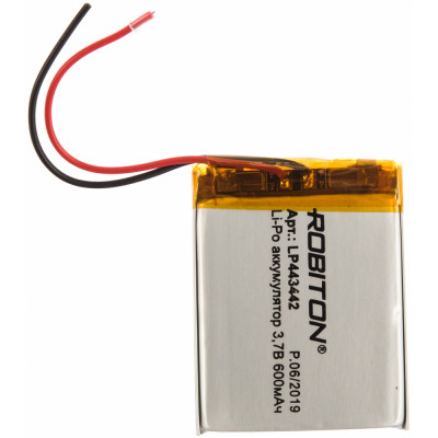 Robiton Аккумулятор LP443442 3.7В 600mAh PK1 14072
