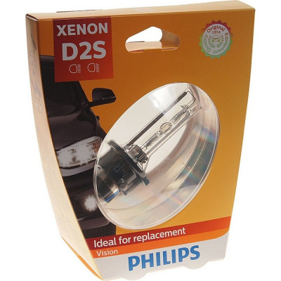 PHILIPS Автолампа D2S 35 P32d-2 XENON VISION 4600K 85V ,1,2 85122VIS1