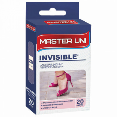 Набор пластырей MASTER UNI INVISIBLE 630285
