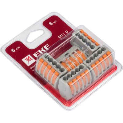 EKF Клемма СМК 222-415 блистер (5шт) plc-smk-415b