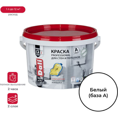 Акриловая краска для стен и потолков DALI Professional 3 15731