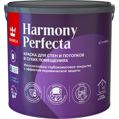 Износостойкая интерьерная краска Tikkurila PERFECTA 700010599