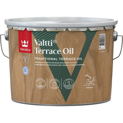 Масло для террас и садовой мебели Tikkurila VALTTI TERRACE OIL 700010365