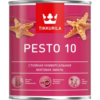 Стойкая алкидная универсальная эмаль Tikkurila PESTO 10 700001164