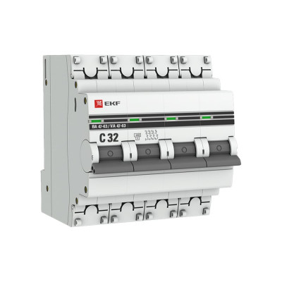 Автоматический выключатель EKF PROxima ВА 47-63 mcb4763-4-32C-pro