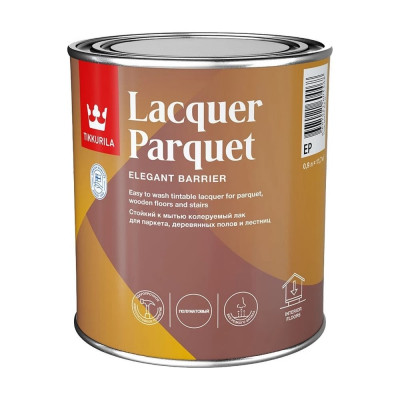 Tikkurila Лак паркетный LACQUER PARQUET EP п/мат 0,9л 700001145