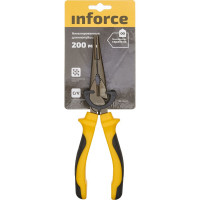 Inforce Никелированные длинногубцы 200 мм 06-18-47