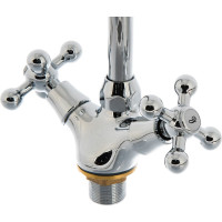 Ledeme Смеситель для кухни с гайкой крест керамика 65716 L4119-2