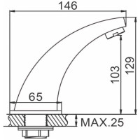 LEDEME Смеситель для умывальника сенсорный L1055-13 805722