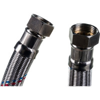 Гибкая подводка для воды гигант из нержавеющей стали TР 80см г/г 1 26465