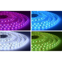 Светодиодная лента Apeyron в блистере, 12В, 14,4Вт/м, smd5050, 60д/м, IP65, подложка 10мм, 1м, RGB 260BL