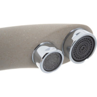 Смеситель для кухни G-lauf с биканальным изливом, песочный GOP18-A093KS