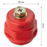 Силовой изолятор с болтом TDM ELECTRIC SM25 Н25хD27хМ6мм SQ0807-0007