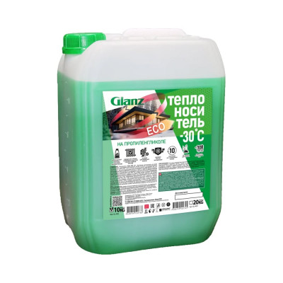 Теплоноситель (-30; 10 кг; пропиленгликоль) ECO Glanz GL402
