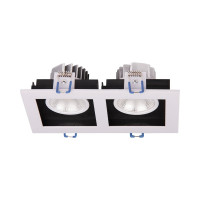 Светодиодный светильник Jazzway PSP-S 212 2х8Вт 4000К IP40 24град. ДВО карданный белый 5005655