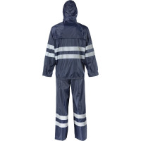 Влагозащитный костюм 2Hands повышенной видимости (HiViz) арт. KP1HV, цвет синий, р-р L, (полиэстер/ПВХ, T170) Костюм КР1HV синий - L
