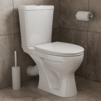 Унитаз-компакт Santeri УЛЬТРА Тарельчатый, к/в, 1-реж, сид. ППВОРОТЫНСК 427716 1P4013S0000BF