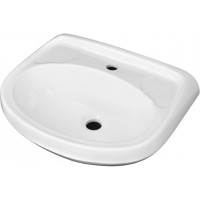 Напольная тумба с раковиной для ванной, ORANGE Рио 50 белый глянец Ri-50TU+RA