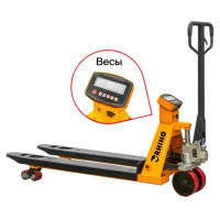 Гидравлическая тележка RHIHO с весами и полиуретановыми колесами 2.5SE
