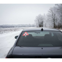 Автомобильная наклейка "Ш" (шипы) ПДД РФ, 200х173 мм Golden Snail GS6021149
