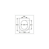 Сиденье Villeroy & Boch SUBWAY 9M68S101 2.0 Quick Release & Soft Closing Funktion, weiss alpin 00000036892