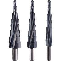 Набор ступенчатых сверел (3 шт; S1, M2, L3) RUKO 101087PRO