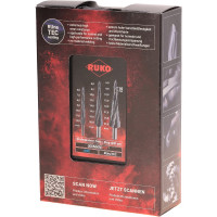 Набор ступенчатых сверел (3 шт; S1, M2, L3) RUKO 101087PRO