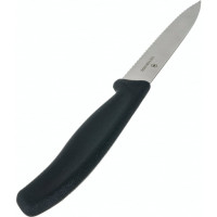 Нож для очистки овощей Victorinox лезвие 10 см волнистое, черный, 6.7733